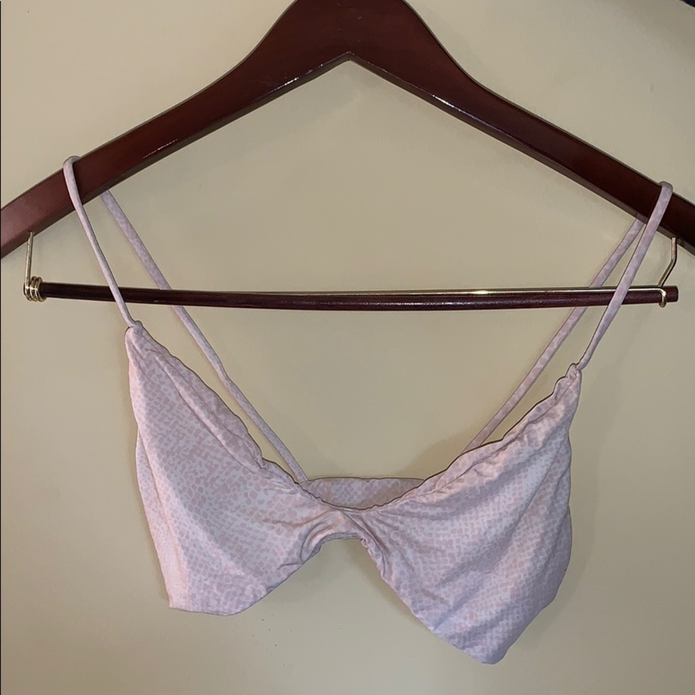 Pink Acacia bikini top